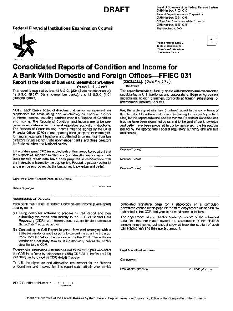 Soard of Governors of the Federal Reserve System Form