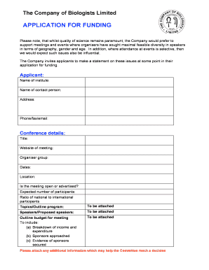 Application Form Becas