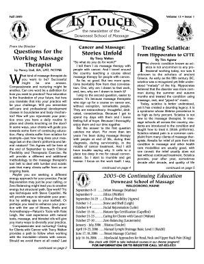 Treating Sciatica Downeast School of Massage Form