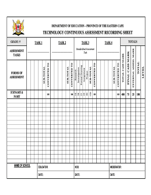 DEPARTMENT of EDUCATION Primex Form