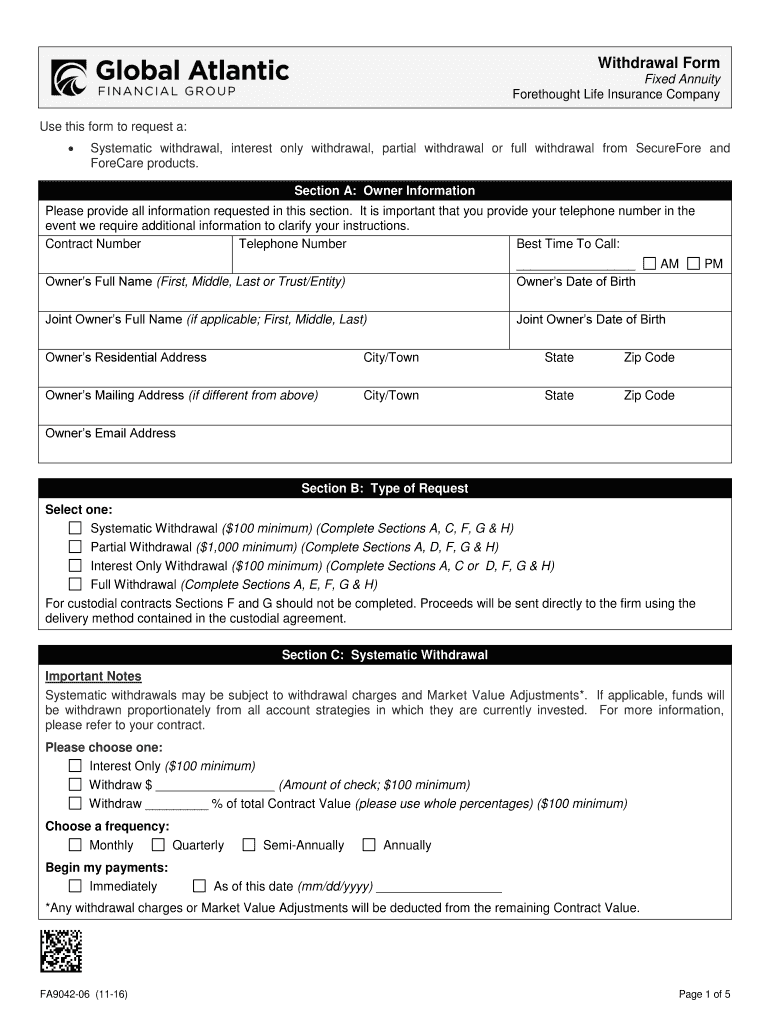 Forethought Annuity Forms