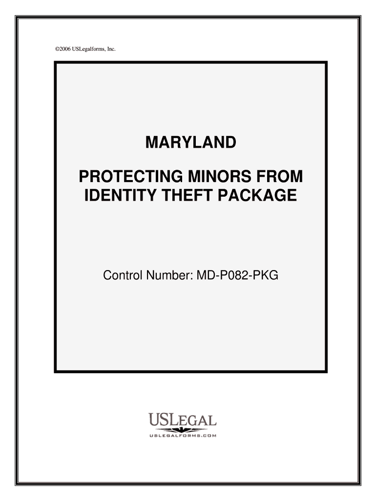 Control Number MD P082 PKG Form