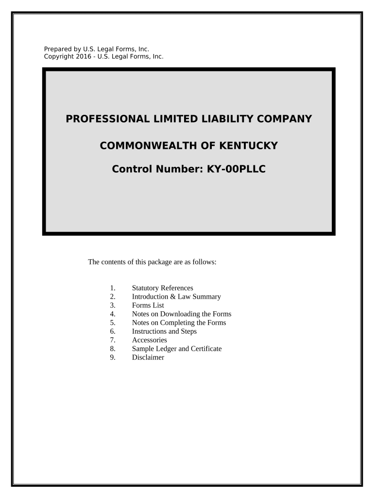 Ky Pllc Form